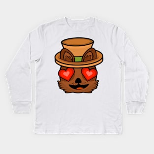 Lovestruck Quokka Wilson Kids Long Sleeve T-Shirt